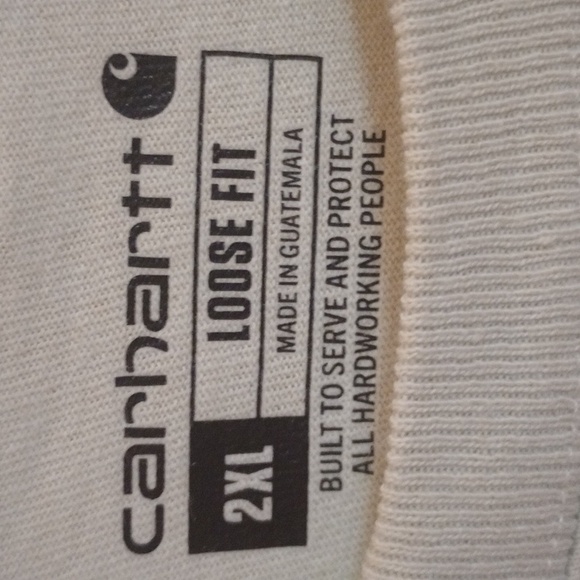 CARHARTT NWOT 100% COTTON T-SHIRT 2XL LOOSE, NICE LIGHT GREEN COLOR - Picture 3 of 8